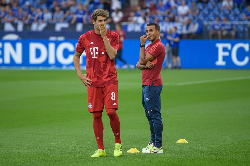 Javi Martinez and Thiago Alcantara could both miss out for Bayern Munich against Eintracht Frankfurt. (Photo by Jörg Schüler/Bongarts/Getty Images)