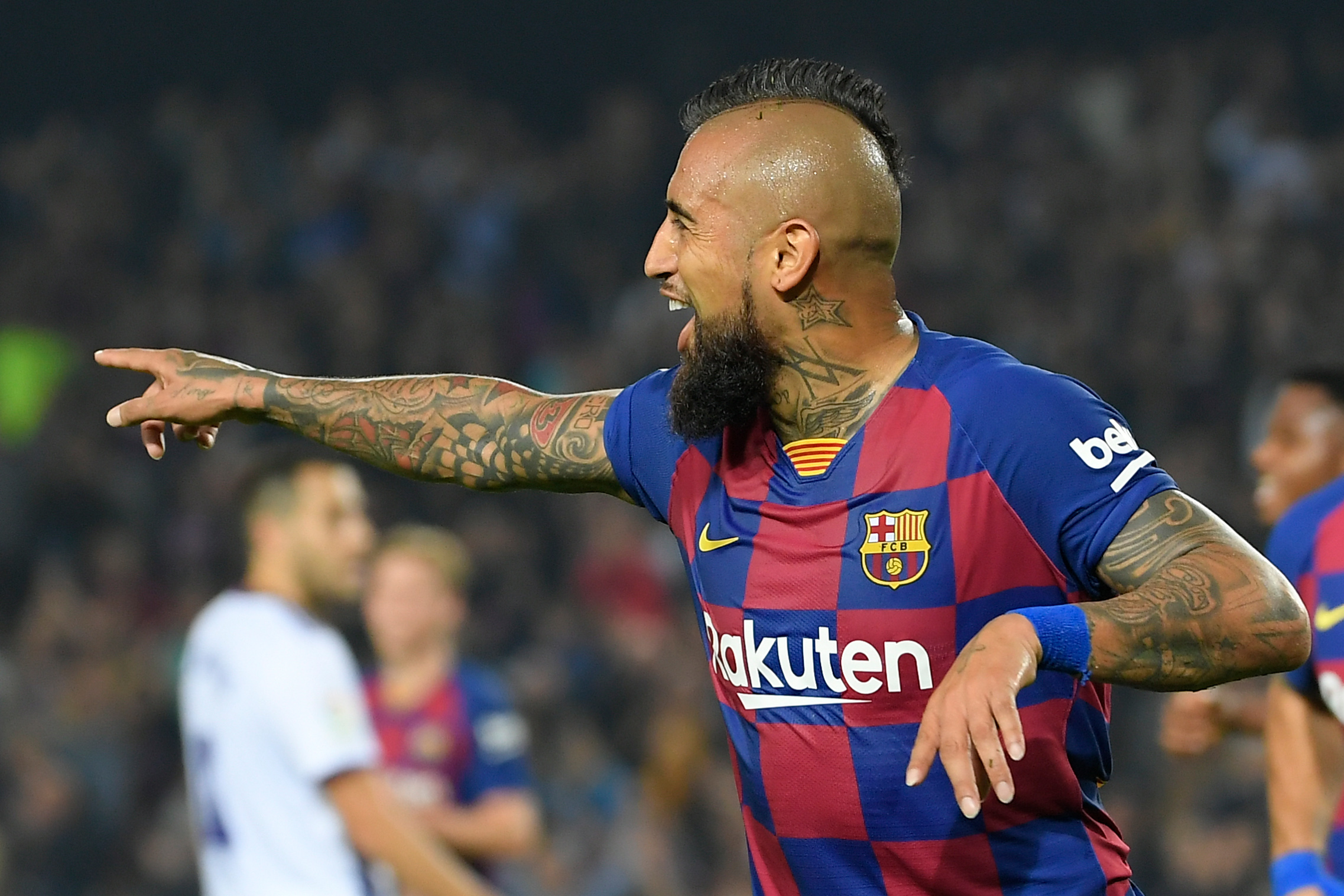 Is it that way to Manchester? (Photo by LLUIS GENE/AFP via Getty Images)