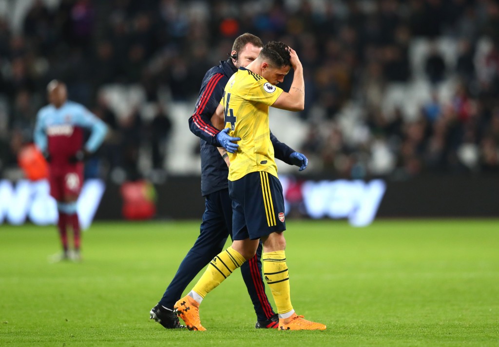 A concussion has ruled Xhaka out of the game against Standard Liege. (Photo by Dan Istitene/Getty Images)