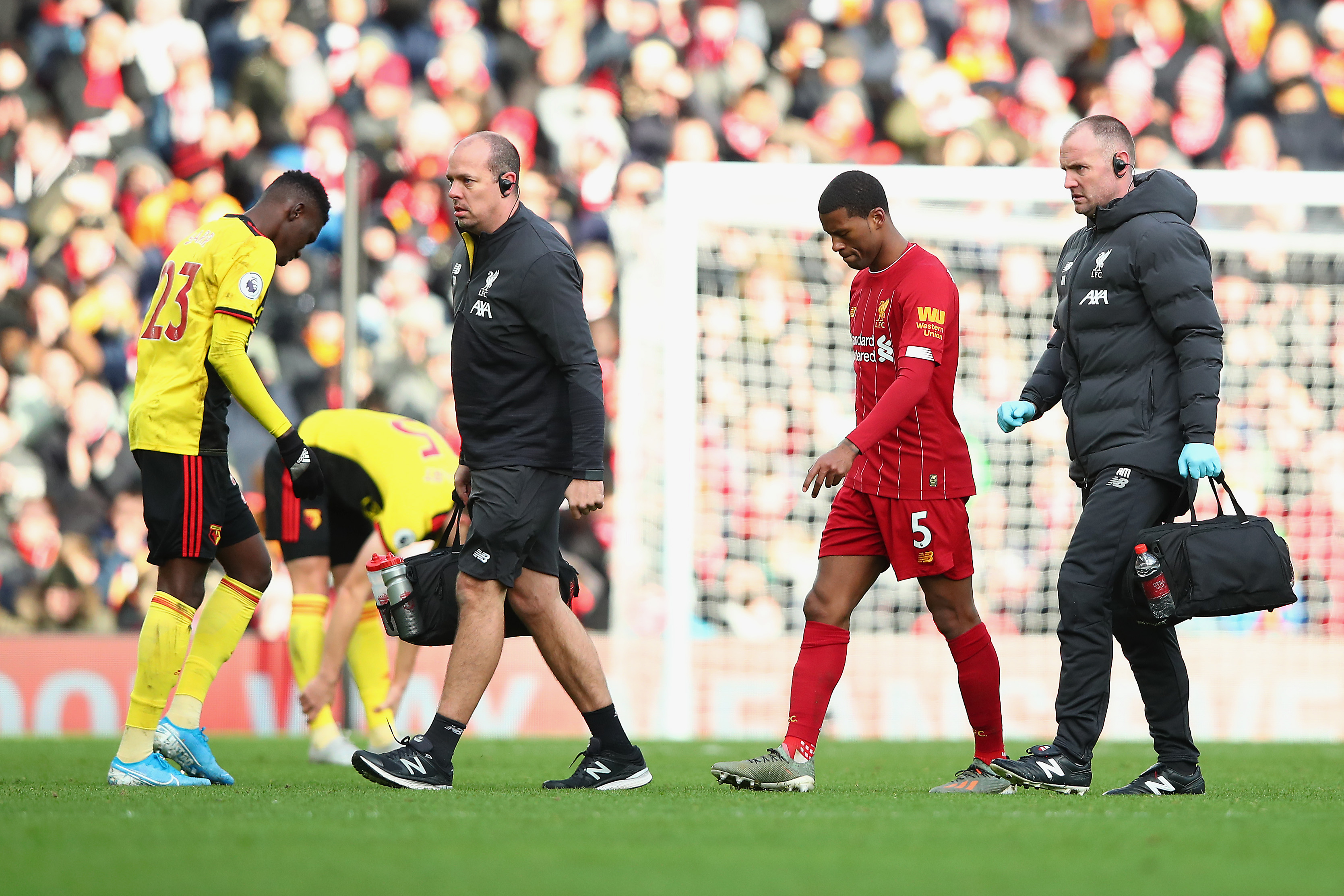 A concerning image for Liverpool fans. (Photo by Clive Brunskill/Getty Images)