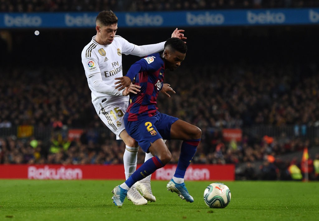 Can Tottenham lure Semedo away from Camp Nou? (Photo by Alex Caparros/Getty Images)