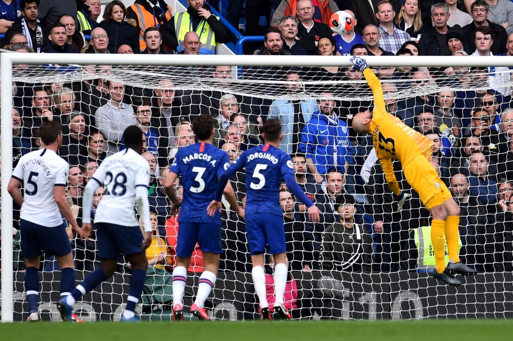 Caballero did his bit. (Photo by Glyn Kirk/AFP via Getty Images)