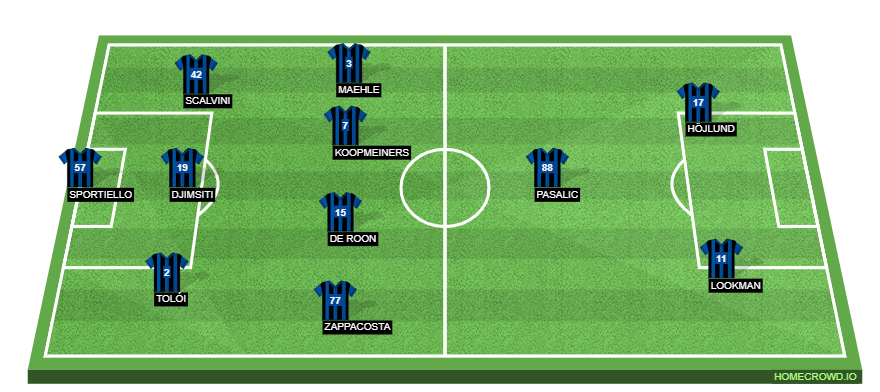 Atalanta will be keen to keep without touching reach of the fourth spot when they welcome Coppa Italia winners Inter Milan.