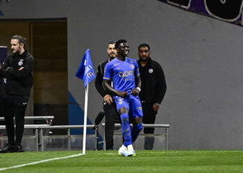 FOOTBALL : Toulouse vs Monaco - 31eme Journee de Ligue1 McDonald S - Toulouse - 25/04/2026 But et joie Lamine Camara asm Toulouse PUBLICATIONxNOTxINxFRAxBEL Copyright: xThierryxBretonx