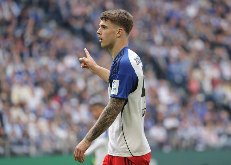 Luka Vuskovic HSV Fussball, Herren, Saison 2025 2026,1.Liga, Volksparkstadion, Hamburger SV gegen SC Freiburg, 3-2 DFL REGULATIONS PROHIBIT ANY USE OF PHOTOGRAPHS AS IMAGE SEQUENCES AND/OR QUASI-VIDEO. *** Luka Vuskovic HSV Fussball, Herren, Saison 2025 2026,1 Liga, Volksparkstadion, Hamburger SV vs SC Freiburg, 3 2 DFL REGULATIONS PROHIBIT ANY USE OF PHOTOGRAPHS AS IMAGE SEQUENCES AND OR QUASI VIDEO