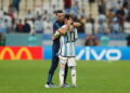 L-R Lionel Scaloni, Lionel Messi ARG, DECEMBER 9, 2022 - Football / Soccer : Scaloni and Messi celebrate after winning FIFA World Cup, WM, Weltmeisterschaft, Fussball Qatar 2022 Quarter-final match between Netherlands 2 PSO 3-4 2 Argentina at the Lusail Stadium in Al Daayen, Qatar. Noxthirdxpartyxsales PUBLICATIONxNOTxINxJPN 206012351