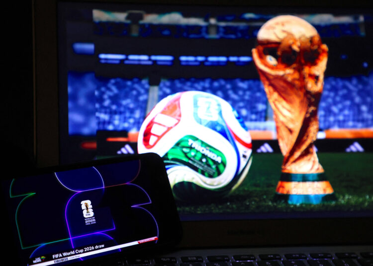Illustration - FIFA World Cup, WM, Weltmeisterschaft, Fussball Draw 2026 FIFA World Cup Draw 2026 live from Washington DC on December 5, 2025. France will play group stage against Senegal, Norway and winner of Iraq/Bolivia/Suriname. World Cup 2026 will take place from June 11 to July 19, 2026. Photo by Charles Guerin/ABACAPRESS.COM New York NY United States PUBLICATIONxNOTxINxFRAxUK Copyright: xGuerinxCharles/ABACAx