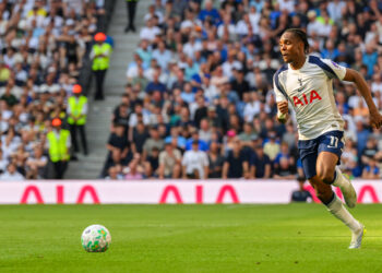 Tottenham Hotspur v Everton Premier League Mathys Tel of Tottenham Hotspur during the Premier League match at Tottenham Hotspur Stadium, London 24/05/2026 UK Newspapers OUT Copyright: xGraemexWilcocksonx FIL-23469-0084