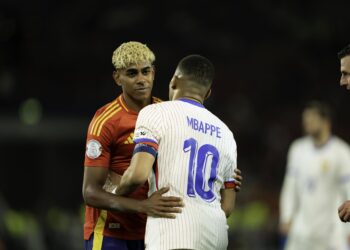 UEFA Nations League Semi-final: France vs Spain Kylian MbappÃ of France in action during the UEFA Nations League semi-final match against Spain. Copyright: xTaiseixIwamotox