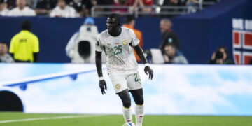 Norway v Senegal - FIFA World Cup, WM, Weltmeisterschaft, Fussball 2026 El Hadji Malick Diouf of Senegal in action during the FIFA World Cup 2026 Group I football match between Norway and Senegal. Norway won 3-2 over Senegal. East Rutherford United States Copyright: xNicolòxCampox