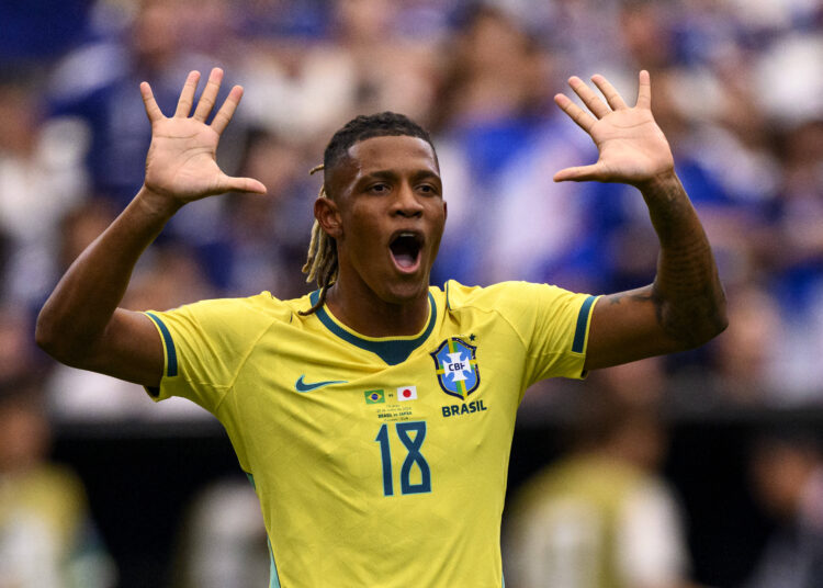 260629 Danilo Santos of Brazil during the FIFA World Cup, WM, Weltmeisterschaft, Fussball 2026 round of 32 football match between Brazil and Japan on June 29, 2026 in Houston. Photo: Ludvig Thunman / BILDBYRAN / kod LT / LT0809 fotboll football soccer fotball vm fotbolls-vm fotball-vm fotbolls-vm 2026 fifa world cup 2026 sextondelsfinal round of 32 day 19 bbeng *** June 29, 2026: Danilo Santos of Brazil during the FIFA World Cup 2026 Round of 32 soccer match between Brazil and Japan on June 29, 2026 in Houston. Photo by Ludvig Thunman. BILDBYRAN code LT LT0809 soccer football fotball World Cup soccer World Cup 2026 FIFA World Cup 2026 Round of 32 Day 19 bbeng PUBLICATIONxNOTxINxSWExNORxFINxDEN Copyright: LUDVIGxTHUNMAN BB260629LT163