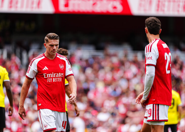 Viktor Gyökeres FC Arsenal, 14, Kai Harvertz FC Arsenal, 29 ENG, FC Arsenal vs. Borussia Dortmund, Fußball, Emirates Cup 2026, Saison 2026/2027, 09.08.2026 ENG, FC Arsenal vs. Borussia Dortmund, Fußball, Testspiel, Saison 2026/2027, 09.08.2026 London *** Viktor Gyökeres, Arsenal FC, 14, Kai Havertz, Arsenal FC, 29 ENG, Arsenal FC vs. Borussia Dortmund, Soccer, Emirates Cup 2026, 20262027 Season, August 9, 2026, ENG, Arsenal FC vs. Borussia Dortmund, soccer, friendly match, 20262027 season, August 9, 2026, London Copyright: xEibner-Pressefoto/MarcelxvonxFehrnx EP_MFN_P