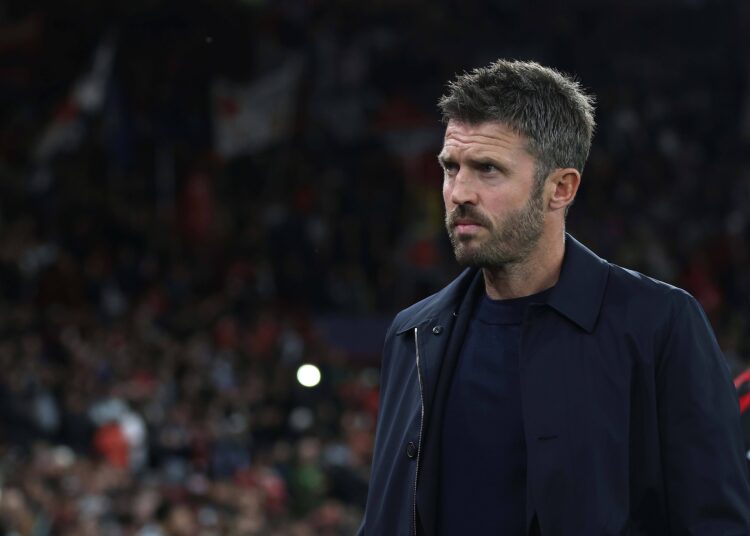 UEFA Champions League - Manchester United, ManU v Sabah MANCHESTER, ENGLAND, SEPTEMBER 10: Michael Carrick Manager of Manchester United during The UEFA Champions League match in The League Phase between Manchester United v Sabah at Old Trafford Stadium, Manchester, England, on September 10. Photo by Daniel Weir Manchester Old Trafford Stadium England Copyright: xDanielxWeir/SportsxPressxPhotox Sportspressphoto_SPR227892