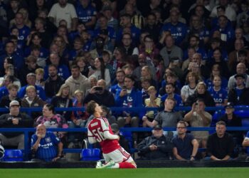 Max Dowman of Arsenal celebrates their goal, 0-1 Ipswich Town v Arsenal, EFL Carabao Cup, Football, Portman Road, UK - 15 Sep 2026Ipswich Portman Road United Kingdom EDITORIAL USE ONLY No use with unauthorised audio, video, data, fixture lists, club/league logos or live services. Online in-match use limited to 120 images, no video emulation. No use in betting, games or single club/league/player publications. PUBLICATIONxINxGERxSUIxAUTxHUNxGRExMLTxCYPxROUxBULxUAExKSAxCHNxDENxINDxITAxPORxESPxSWExTURxMEXxCOLxVENxPERxECUxBRAxARGxCHIxURUxPARxPANxONLY Copyright: xJoexToth/Shutterstockx 17152635o